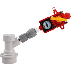 Diaphragm Spunding Valve | Built-In Pressure Gauge, fermzilla compatible