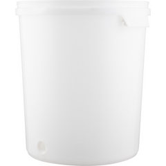 7.9 Gallon, Food-Grade Plastic Bucket Fermenters with Grommeted Lid